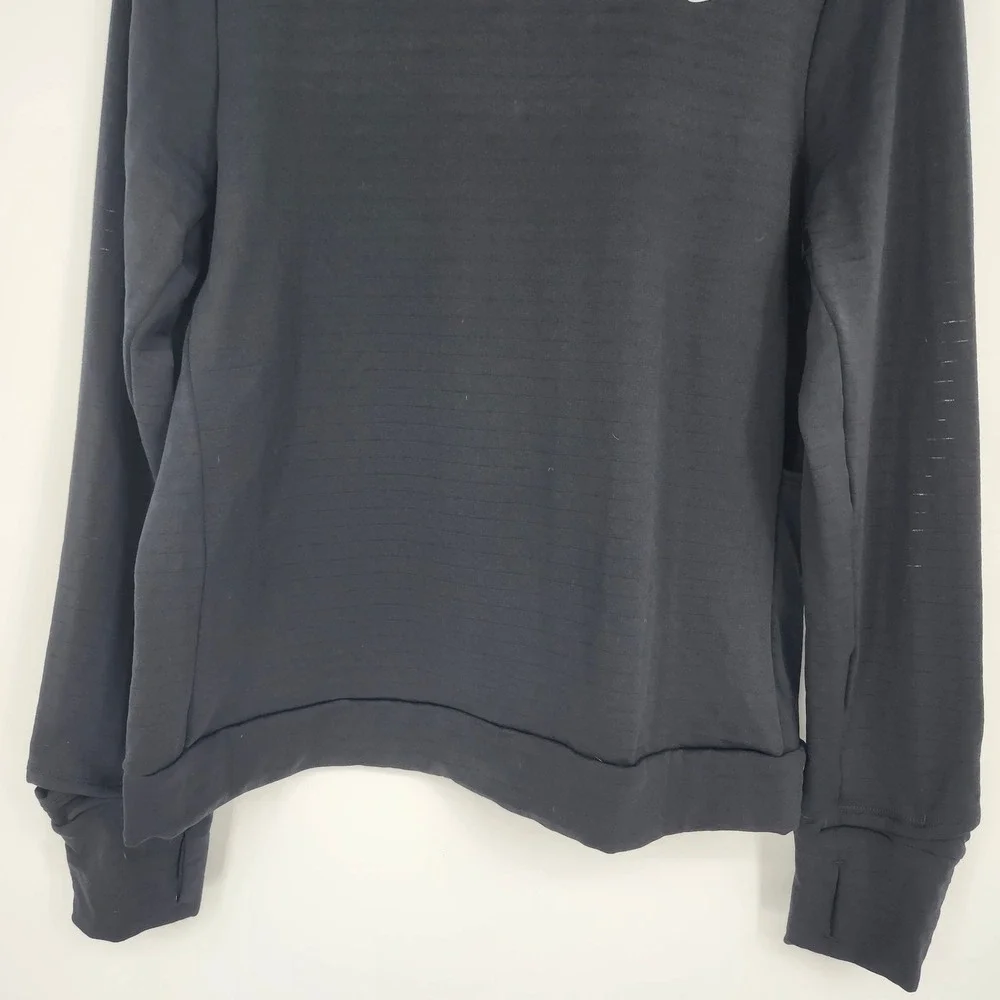 Nike Womens Running Therma-FIT Swift Element Turtleneck Size L Black Thermal